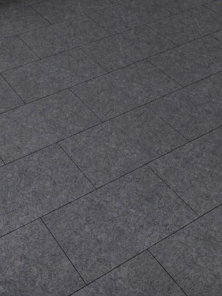 Raj Black Flamed Granite Paving Slabs - 900x600x20mm