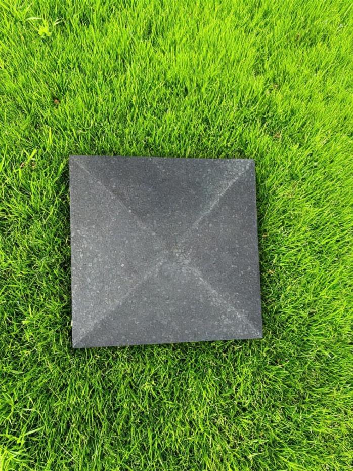 Basalt Black Pyramid Pier Caps - 450x450x60mm