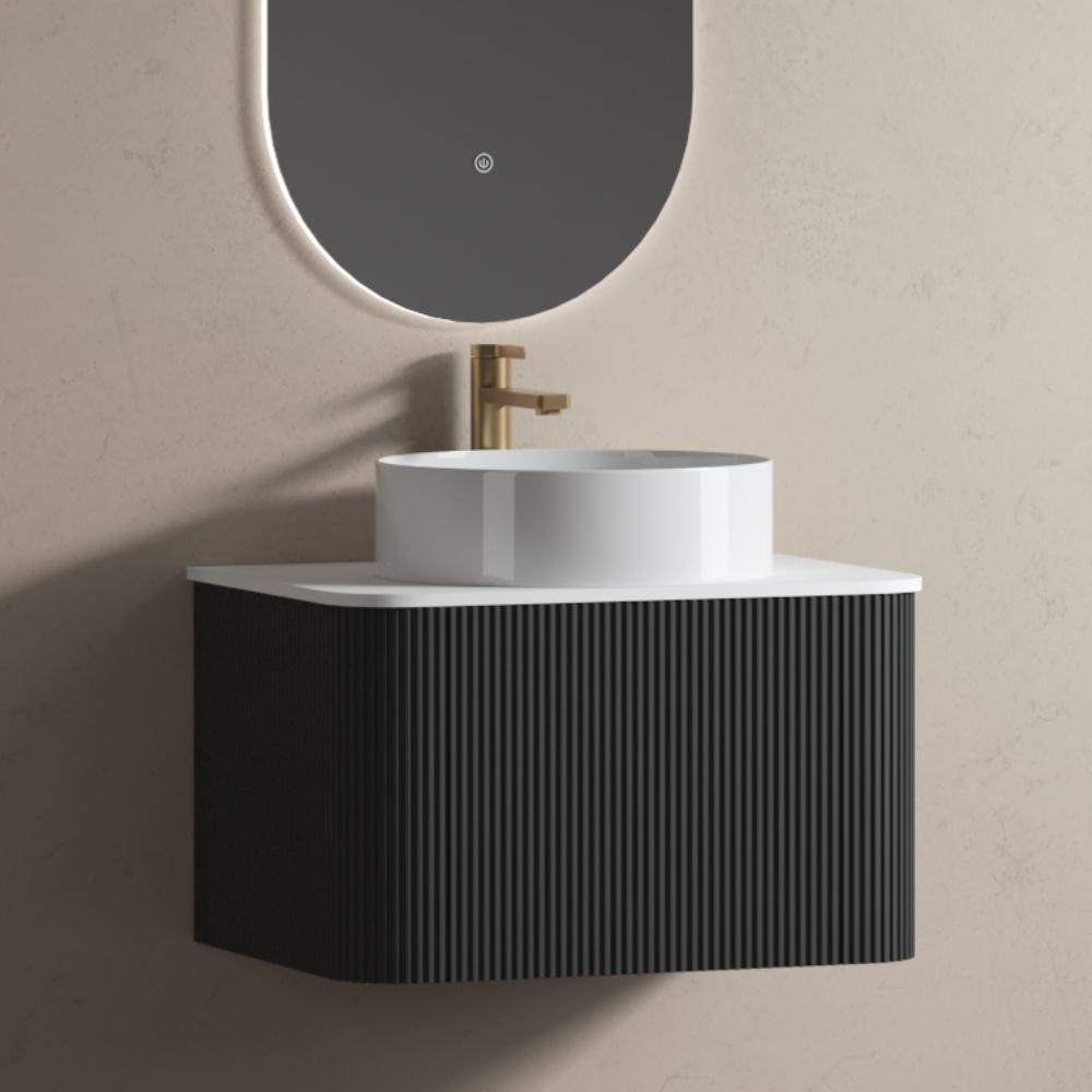 Bali Matt Black Vanity - 600mm