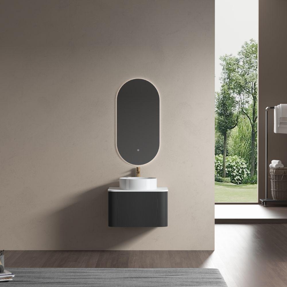 Bali Matt Black Vanity - 600mm