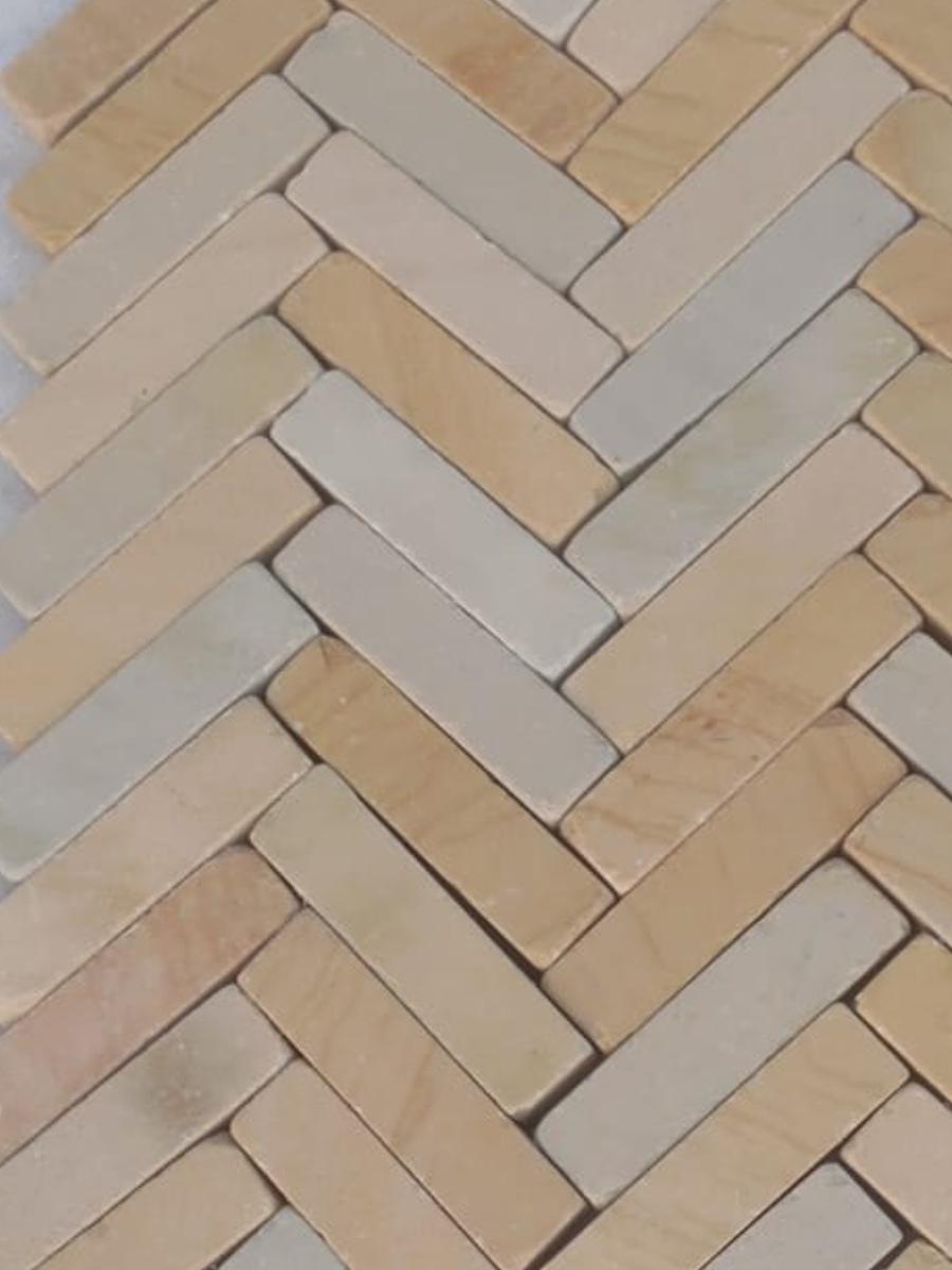 Beige Smooth Sandstone Slim Sett Pavers - 200x50x40mm Beige Smooth Sandstone Slim Sett Pavers - 200x50x40mm