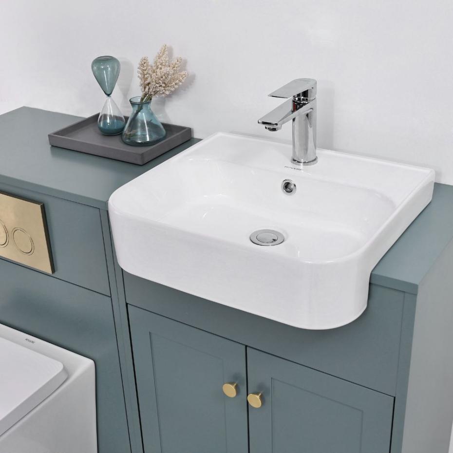Manor Twilight Blue Combination Bathroom Suite - Vanity Unit with WC unit & Toilet - 1200mm