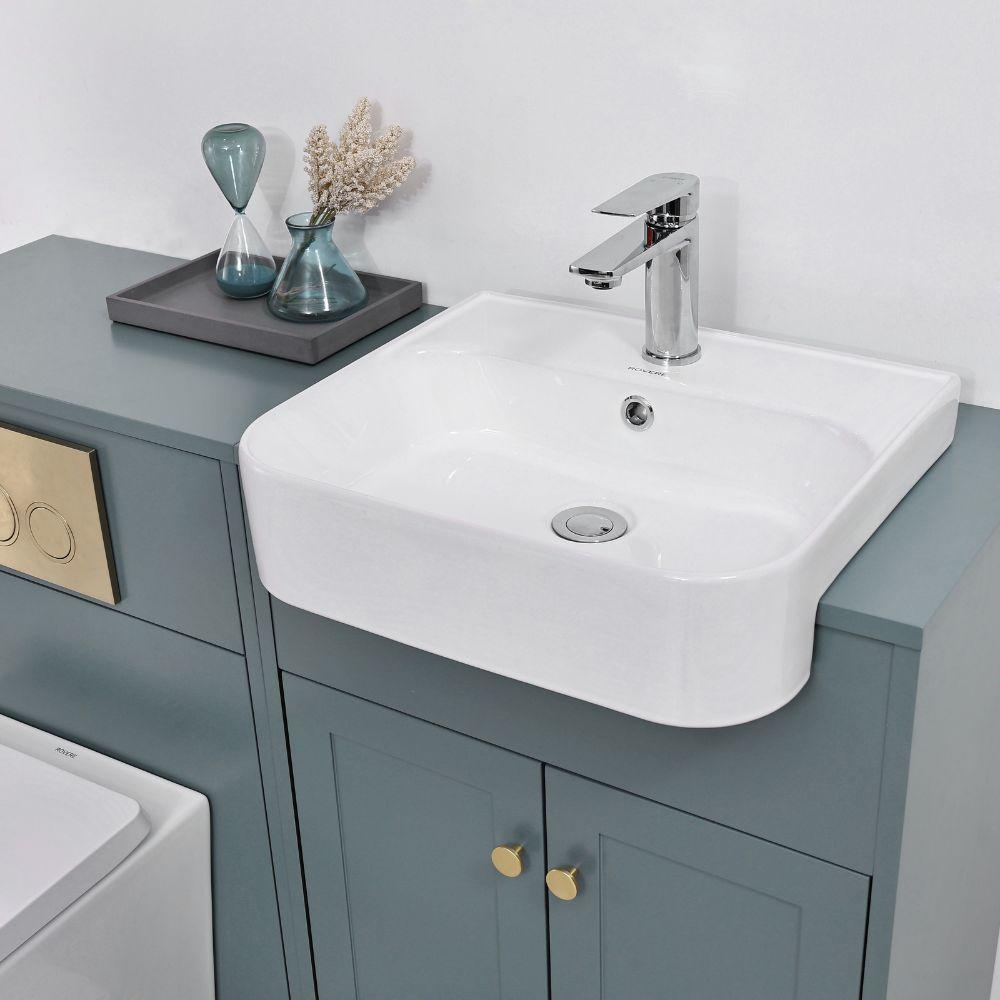Manor Twilight Blue Combination Bathroom Suite - Vanity Unit with WC unit & Toilet - 1200mm