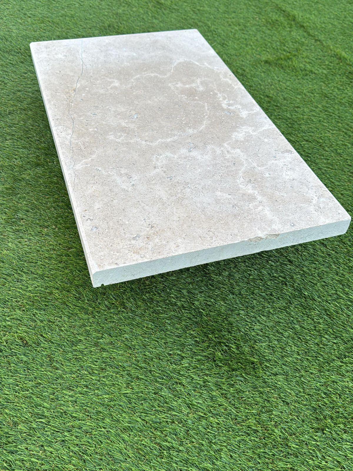Dijon Limestone Wall Coping - 600x350x30mm Dijon Limestone Wall Coping - 600x350x30mm