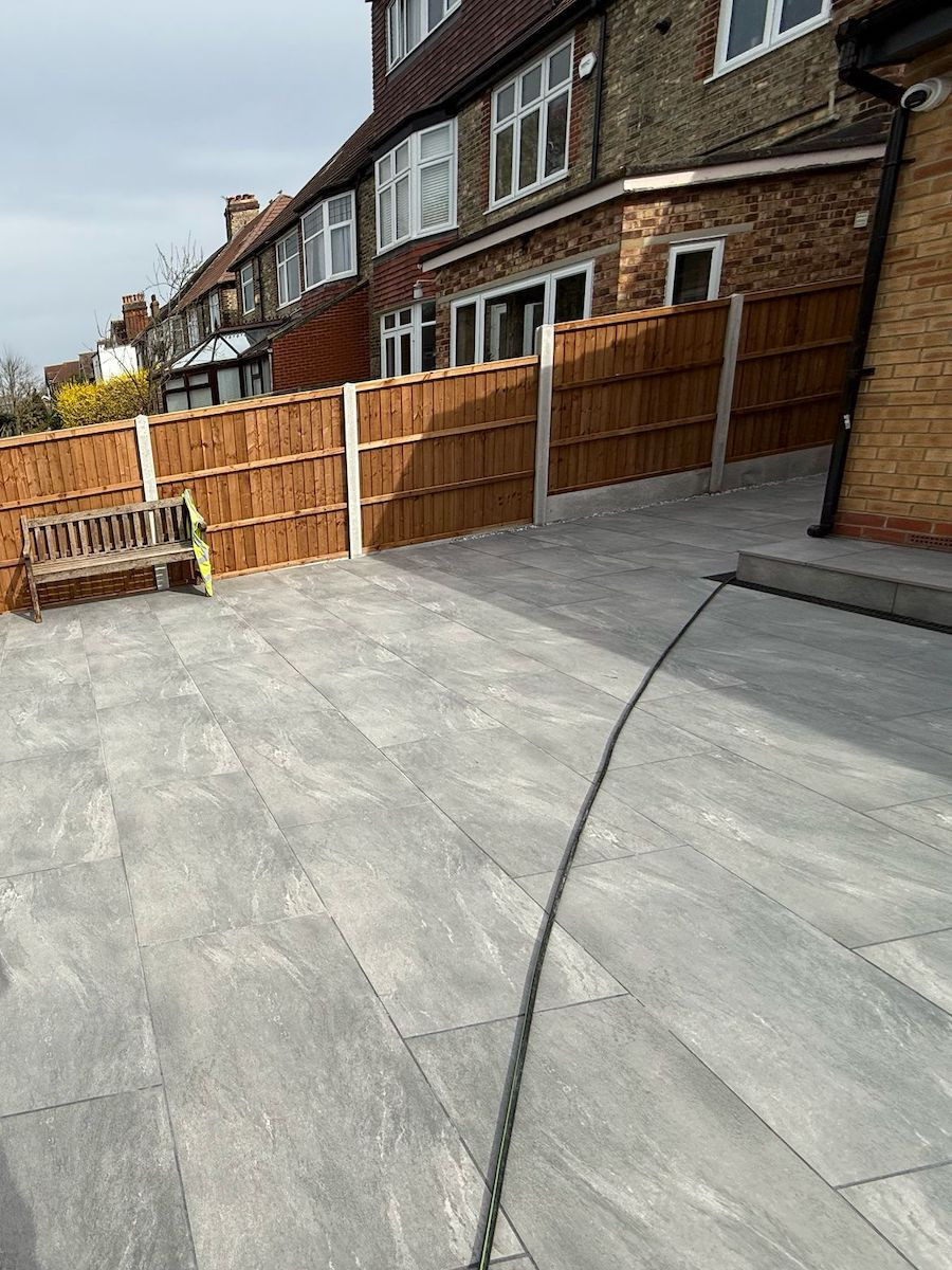 Valencia Grey Outdoor Porcelain Paving Slabs - 900x600x16mm