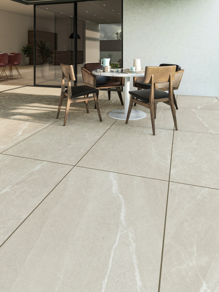 Roca Beige Porcelain Paving Slabs - 900x600x20mm