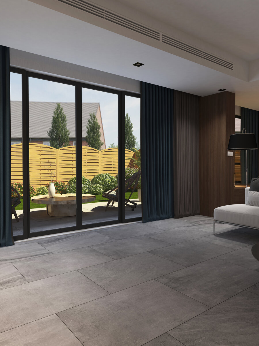 Idemo Grey Indoor Floor & Wall Tiles - 900x600 (mm)