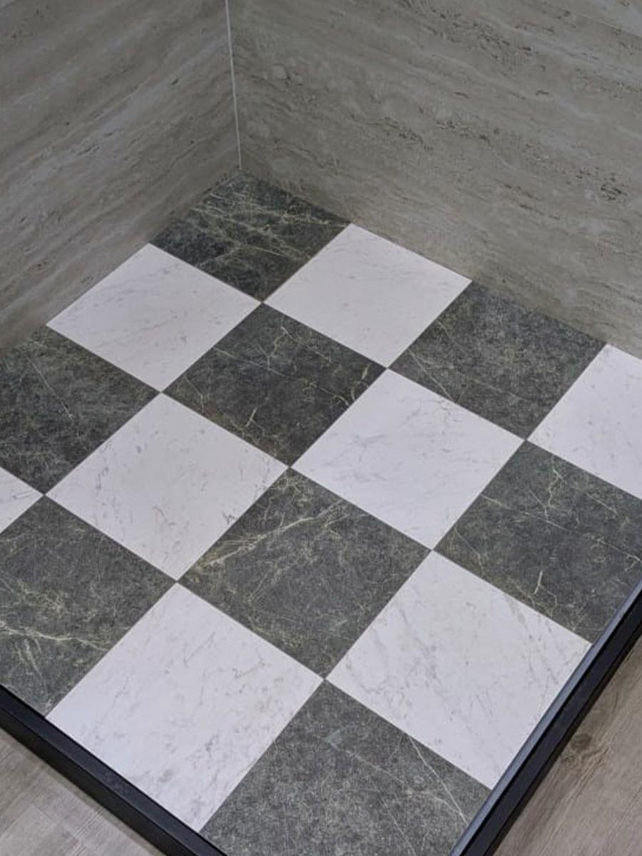 Lusso Verde Italian Marble Effect Porcelain Tile - 300x300x8.5mm