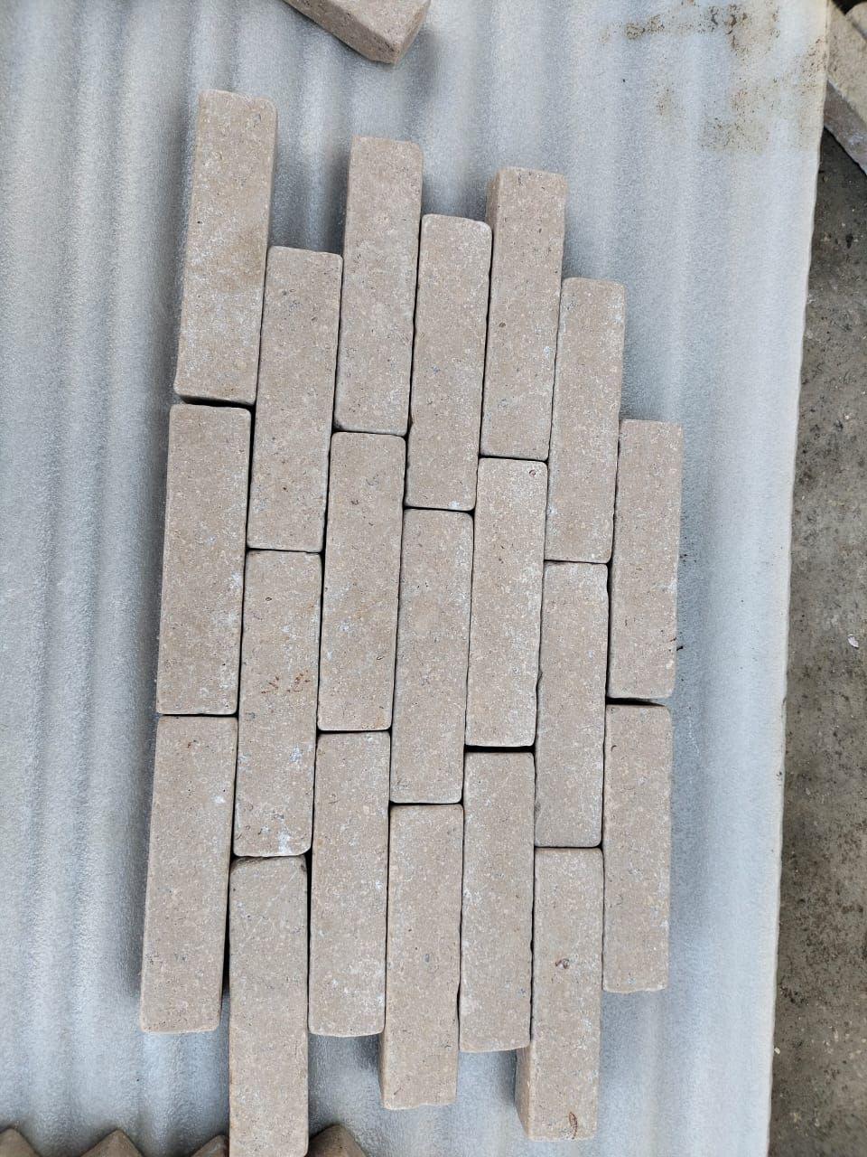 Dijon Honed & Tumbled Limestone Outdoor Pavers - 200x50x40mm