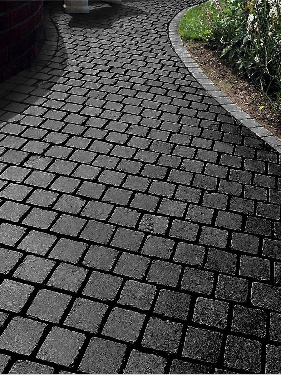 Kadappa Black Tumbled Limestone Cobbles - 200x100mm