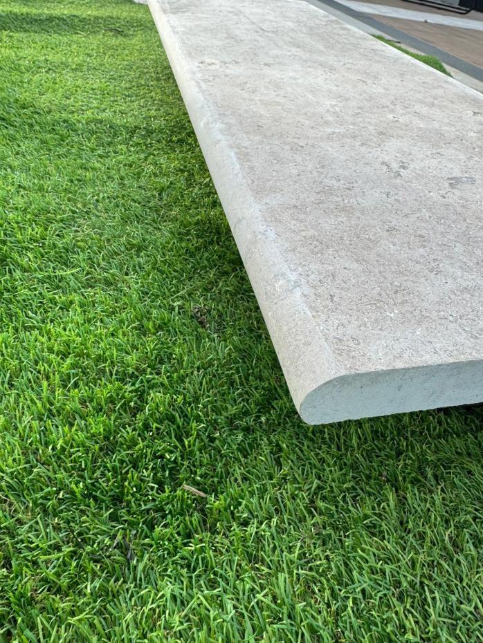 Dijon Limestone Bullnose for Coping and Edging - 900x350x30mm