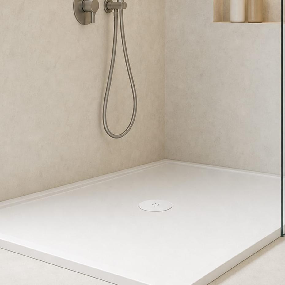 Boston White Standard Shower Tray Waste - 90mm