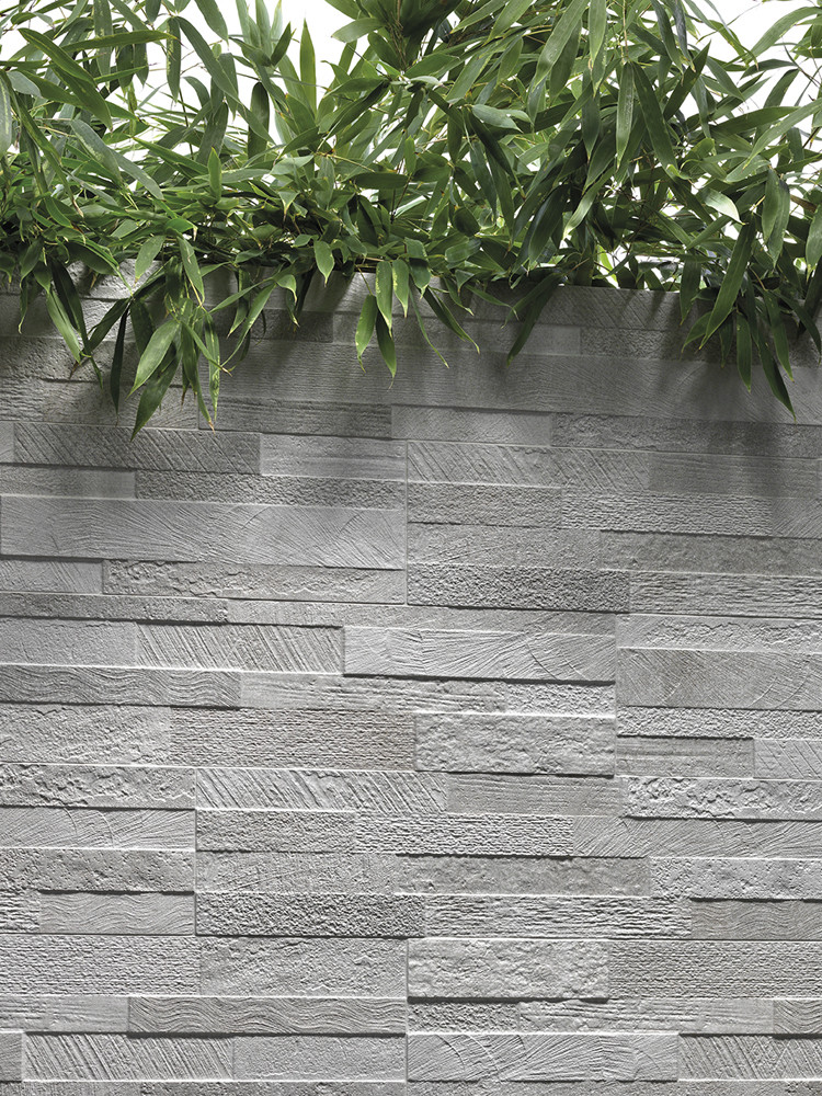 White Quartz Split Face Effect Porcelain Wall Tile - 150x610