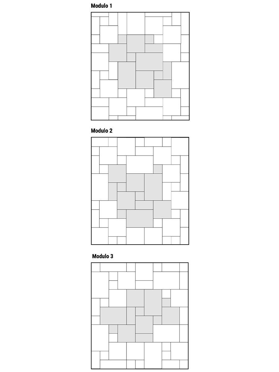 Lincoln Ivory Modular Pattern Tiles - Roman Opus