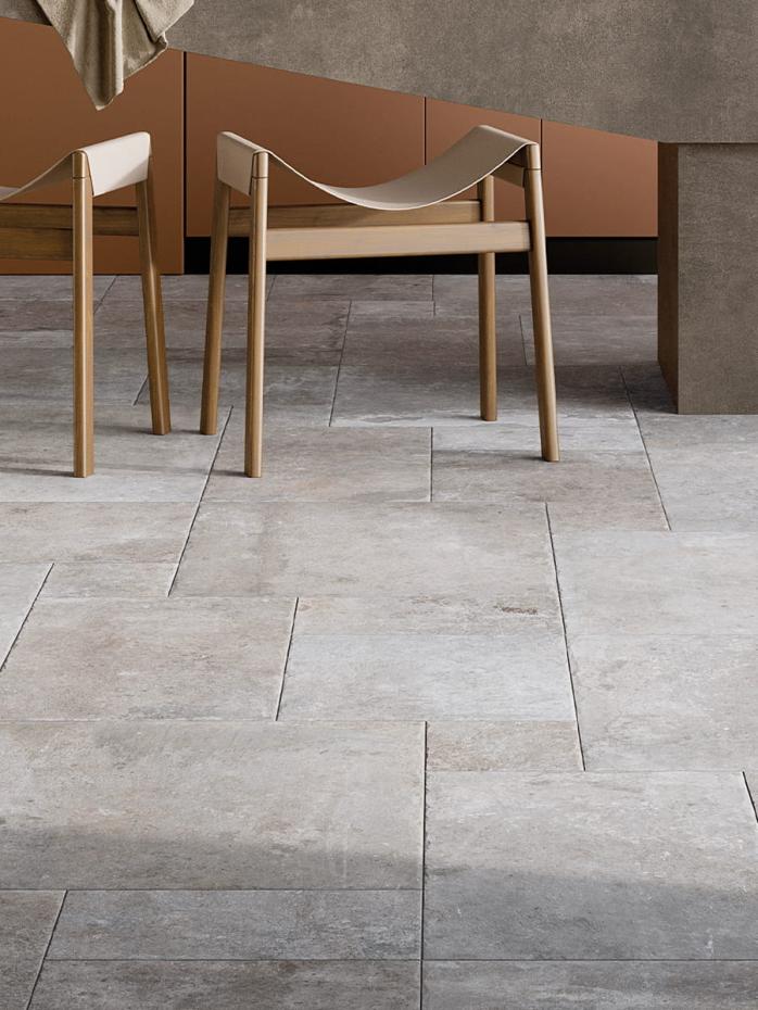 Lincoln Cathedral White Modular Pattern Tiles - Roman Opus