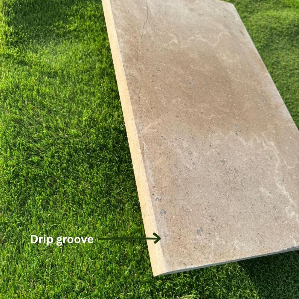 Dijon Limestone Wall Coping - 800x350x30mm