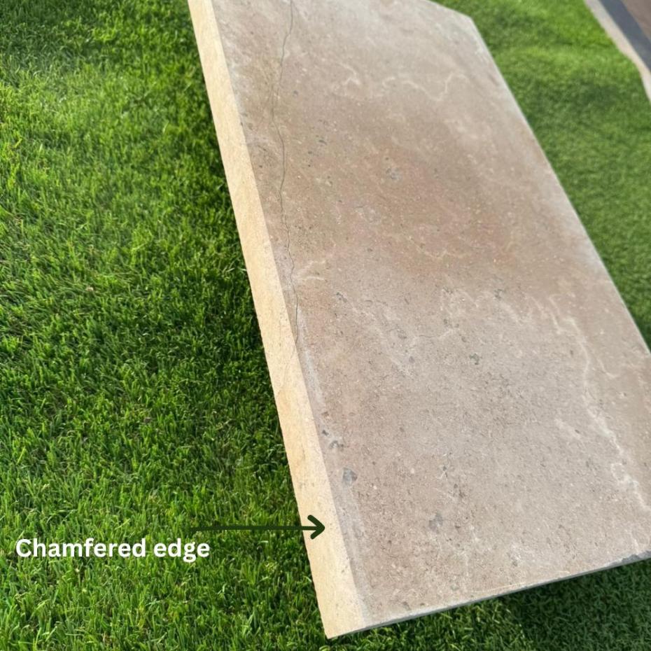 Dijon Limestone Wall Coping - 800x350x30mm